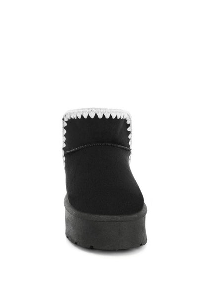 Rochas Scalloped Detail Snow Boots - FamilyClothes