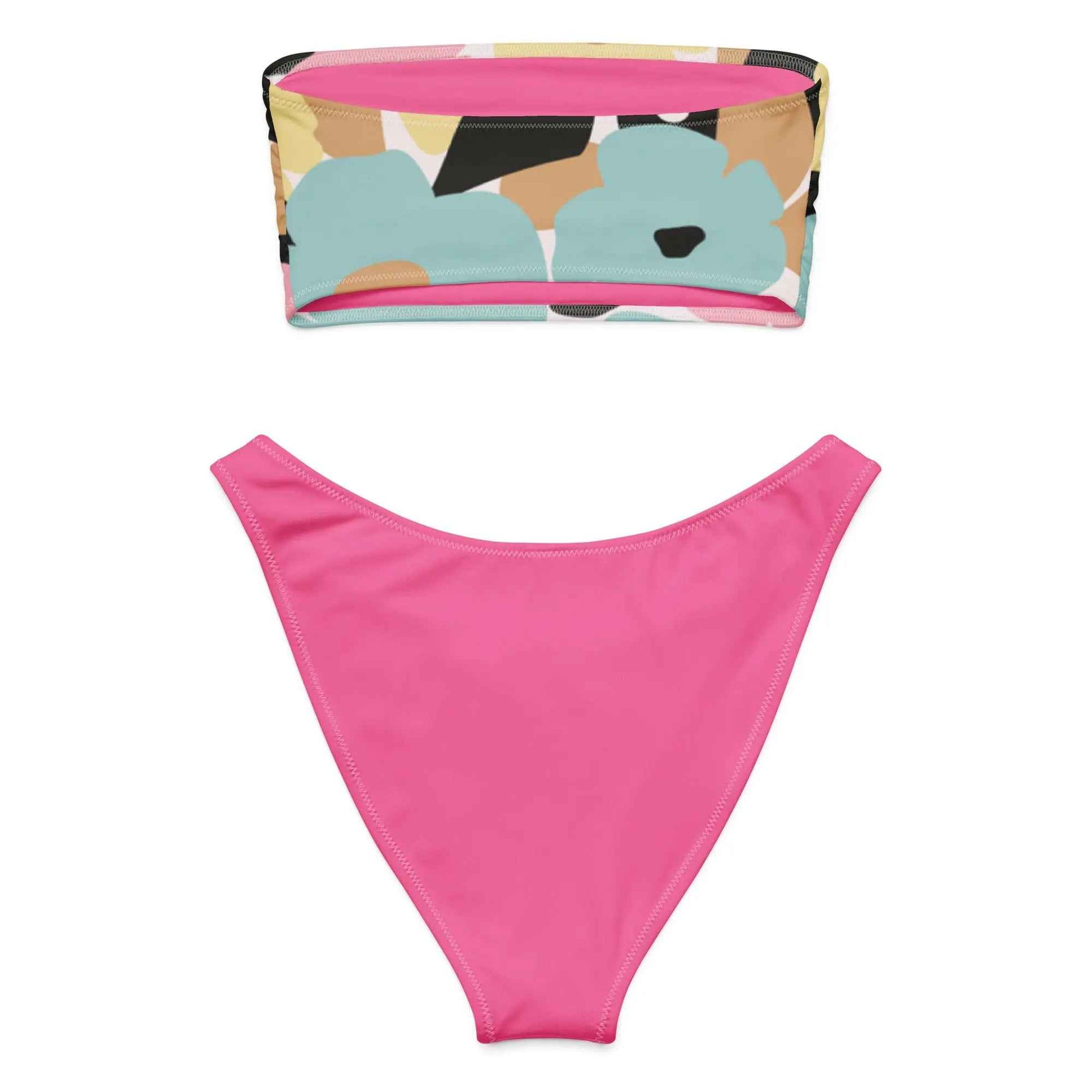 Recycled bandeau bikini - FamilyClothes