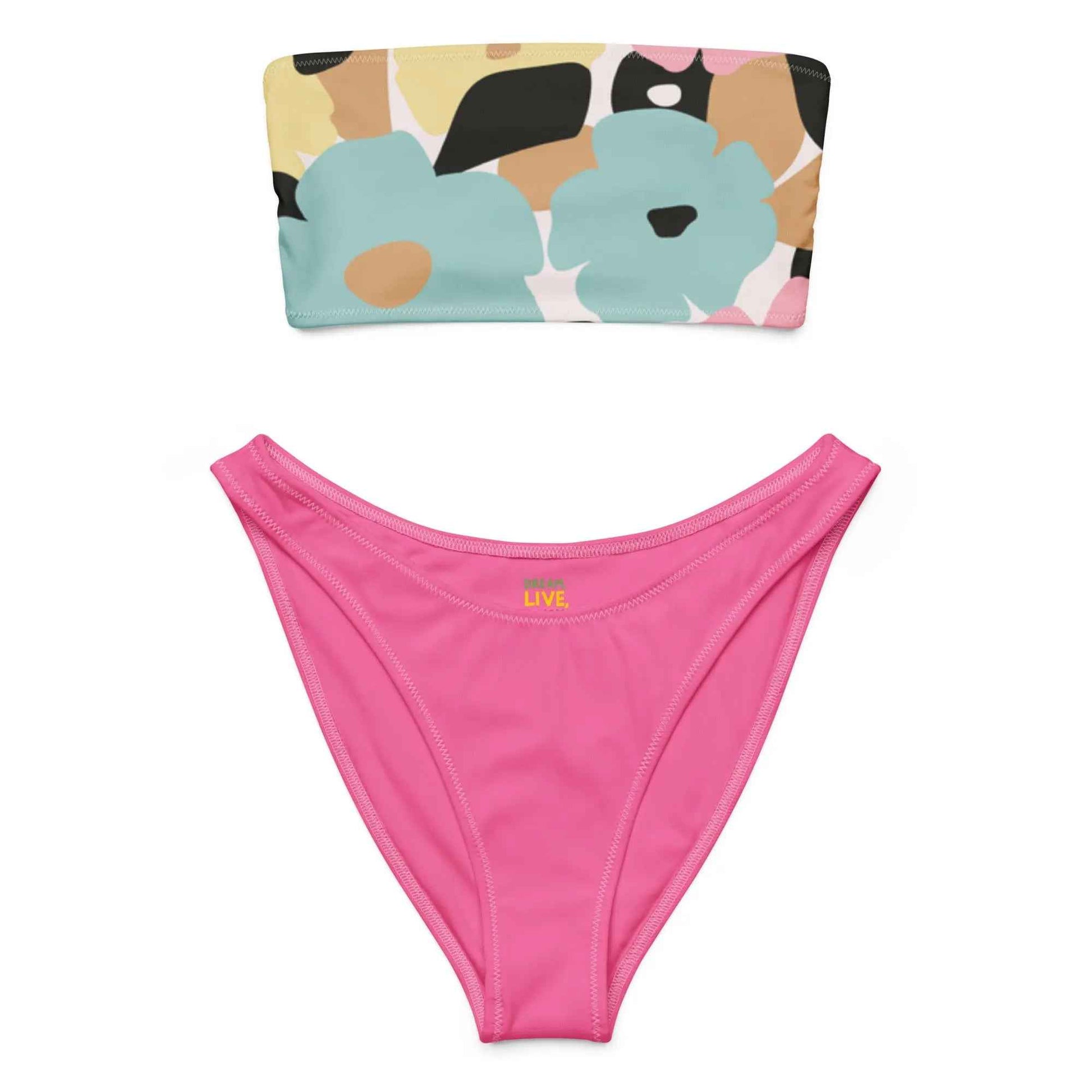 Recycled bandeau bikini - FamilyClothes