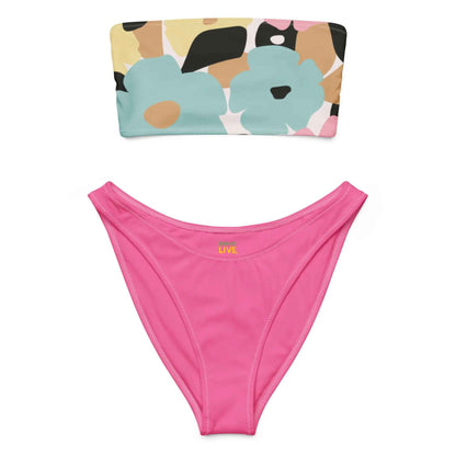 Recycled bandeau bikini - FamilyClothes