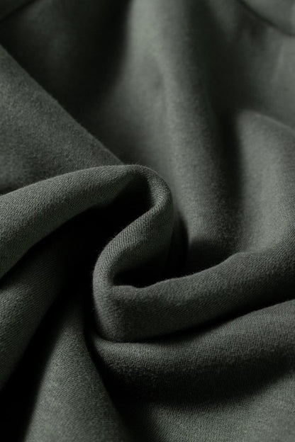 Solid Fleece Lined Drawstring Hoodie - FamilyClothes