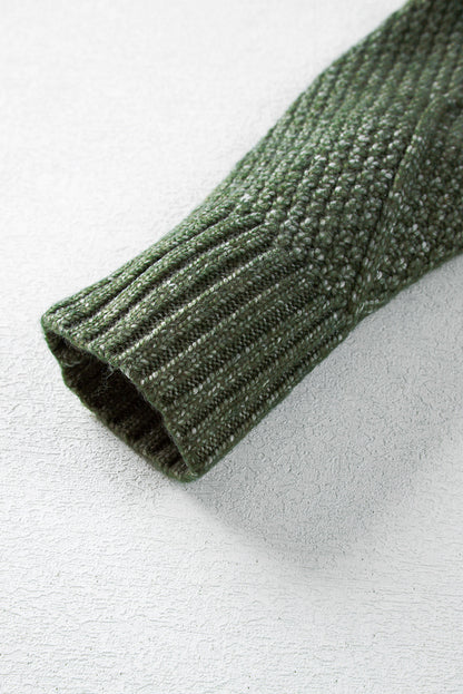 Coffee Knit Sweater Dress - Cable Knit Drop Shoulder Loose Fit Design - FamilyClothes