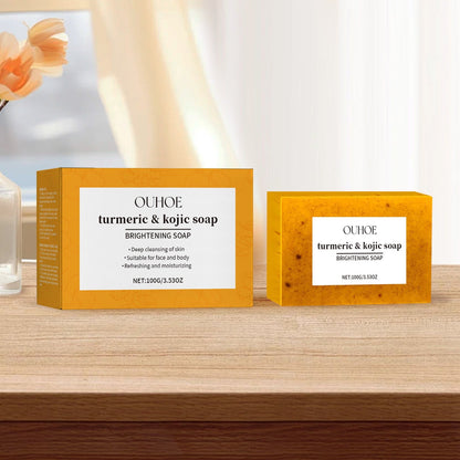 Lemon Turmeric Brightening Soap Gently Cleanses The Skin, Moisturizes, Hydrates And Replenishes Water. It Is A Facial And Body Care Soap - FamilyClothes