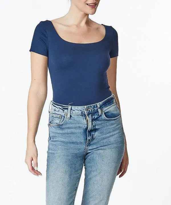 BAMBOO DOUBLE LAYERED CAP SLV TOP - FamilyClothes