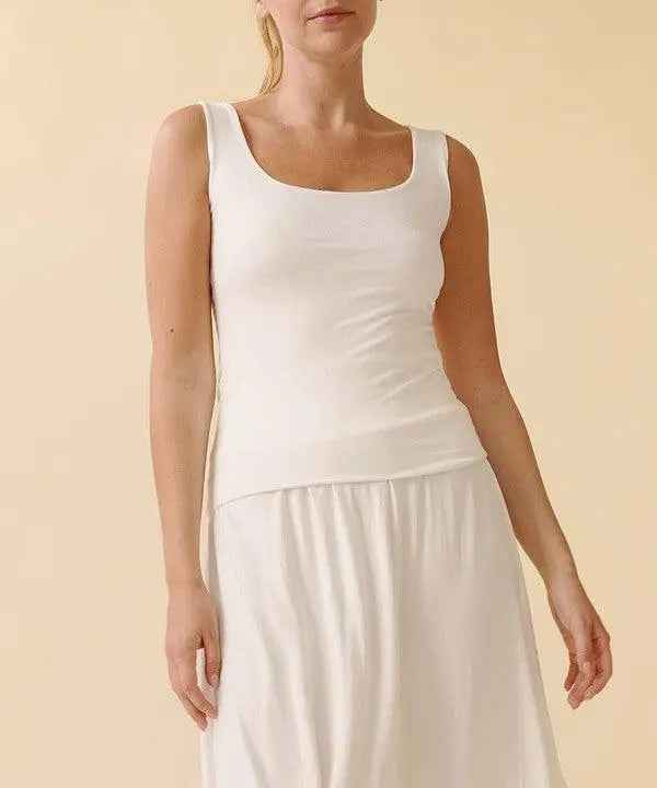 BAMBOO DOUBLE LAYERED TANK - FamilyClothes