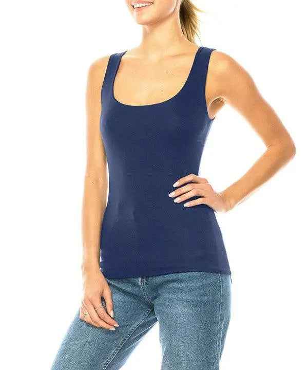 BAMBOO DOUBLE LAYERED TANK - FamilyClothes