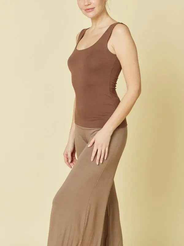 BAMBOO DOUBLE LAYERED TANK - FamilyClothes