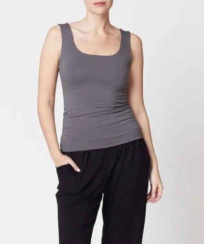 BAMBOO DOUBLE LAYERED TANK - FamilyClothes