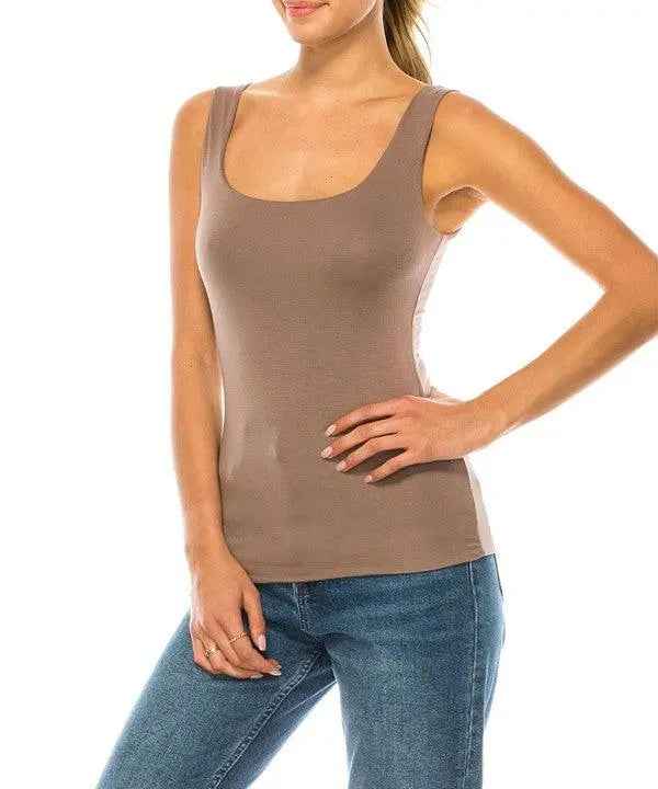 BAMBOO DOUBLE LAYERED TANK - FamilyClothes