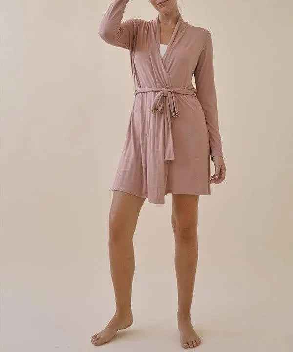 Bamboo Her Robe Cardigan - Sustainable Style and Comfort - FamilyClothes