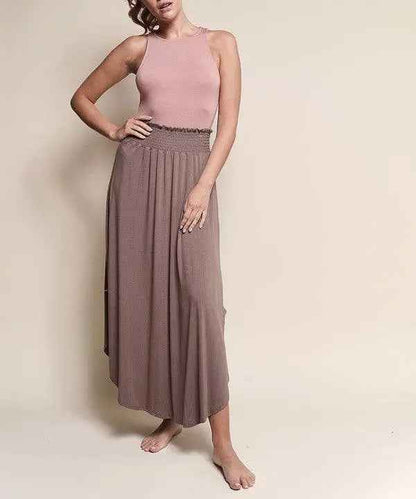 Bamboo Maxi Skirt - Eco-Friendly Fashion Essential - FamilyClothes