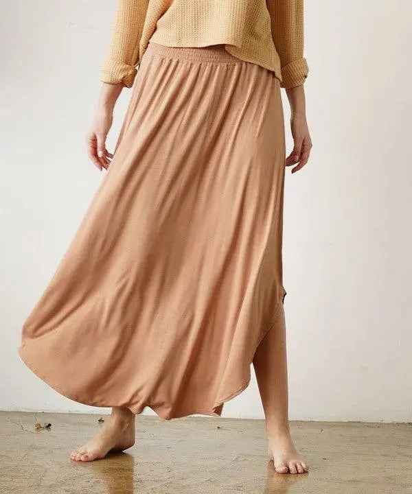 Bamboo Maxi Skirt - Eco-Friendly Fashion Essential - FamilyClothes