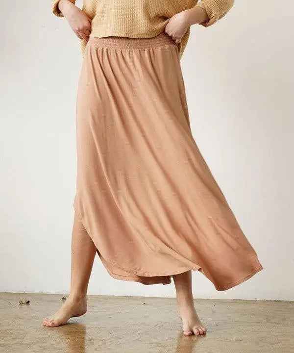 Bamboo Maxi Skirt - Eco-Friendly Fashion Essential - FamilyClothes