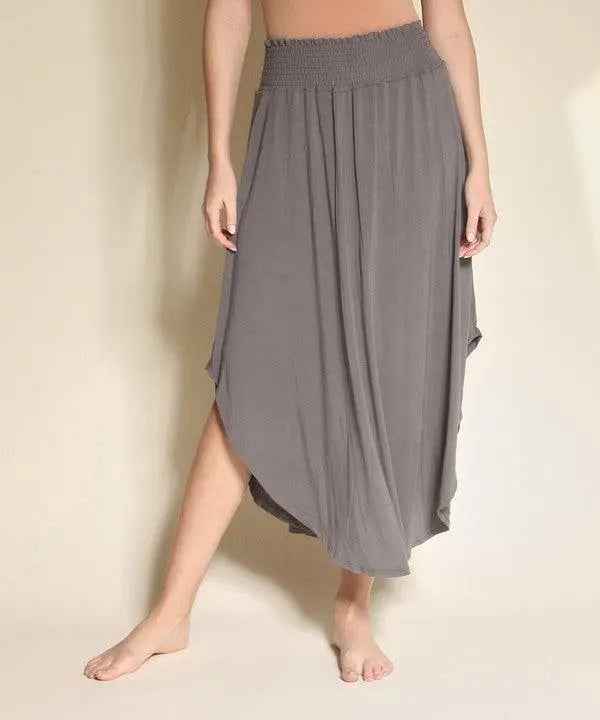 Bamboo Maxi Skirt - Eco-Friendly Fashion Essential - FamilyClothes