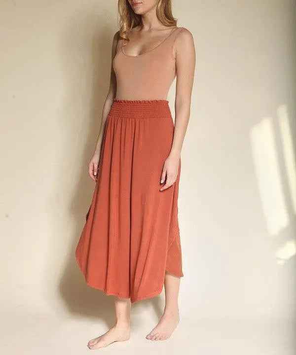 Bamboo Maxi Skirt - Eco-Friendly Fashion Essential - FamilyClothes