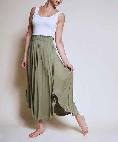 Bamboo Maxi Skirt - Eco-Friendly Fashion Essential - FamilyClothes
