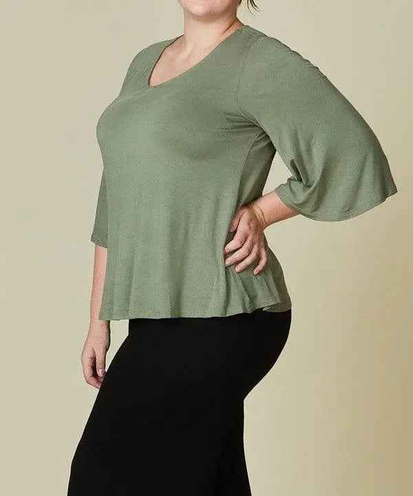BAMBOO MISSYDAY CURVY TOP - FamilyClothes