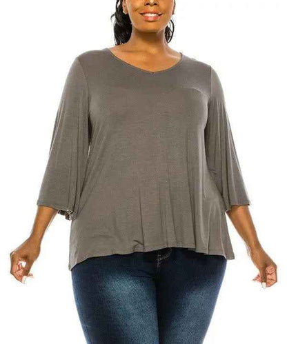 BAMBOO MISSYDAY CURVY TOP - FamilyClothes