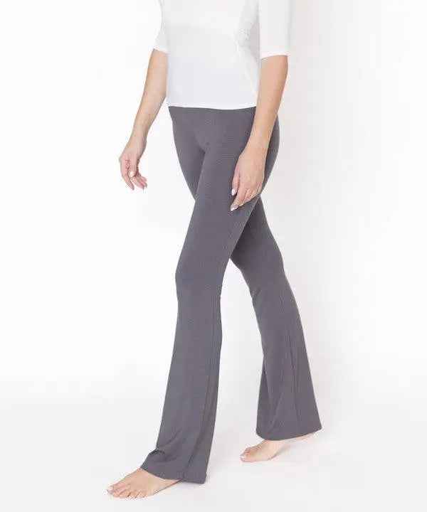 BAMBOO SLIM BELL YOGA PANTS - FamilyClothes