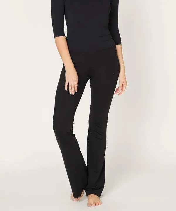 BAMBOO SLIM BELL YOGA PANTS - FamilyClothes