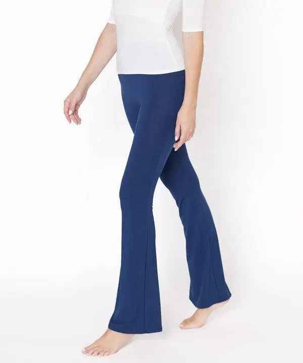 BAMBOO SLIM BELL YOGA PANTS - FamilyClothes