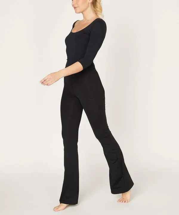 BAMBOO SLIM BELL YOGA PANTS - FamilyClothes