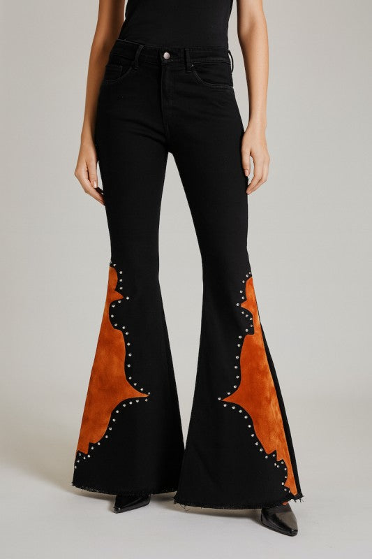 Wild West Studded Bell Bottoms - FamilyClothes