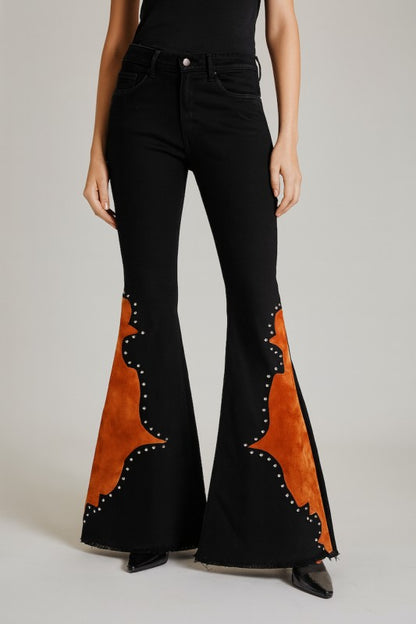 Wild West Studded Bell Bottoms - FamilyClothes