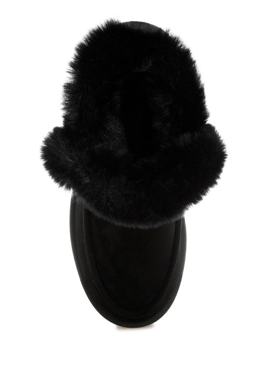 Linka Pin Buckle Detail Snow Boots - FamilyClothes