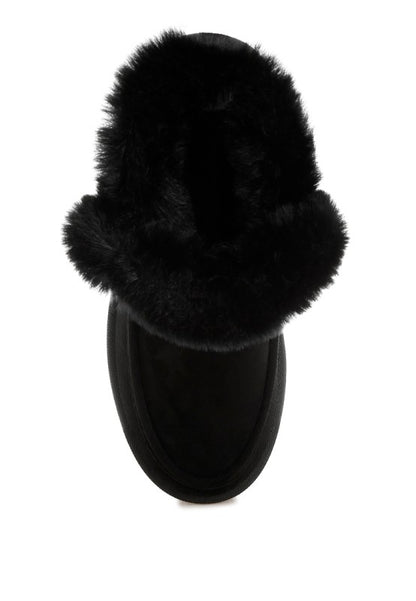 Linka Pin Buckle Detail Snow Boots - FamilyClothes