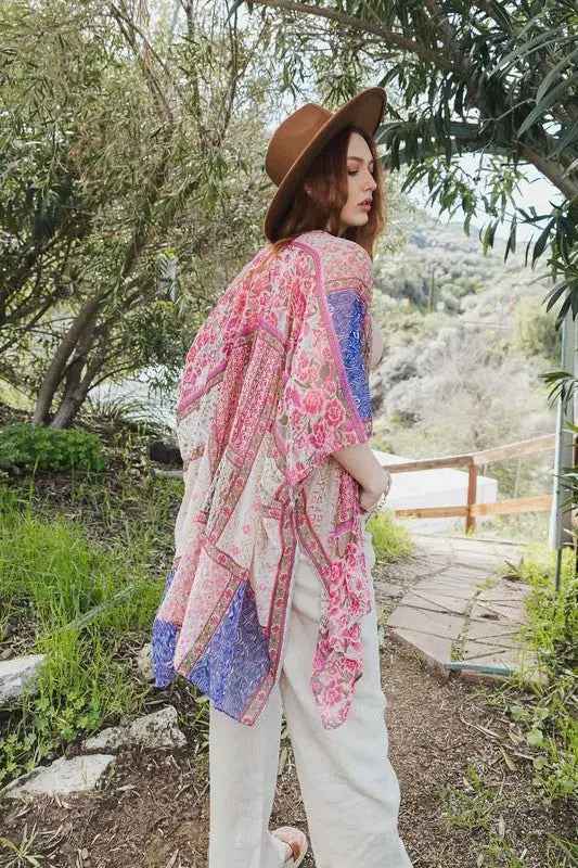 Bohemian Burnout Velvet Kimono - FamilyClothes