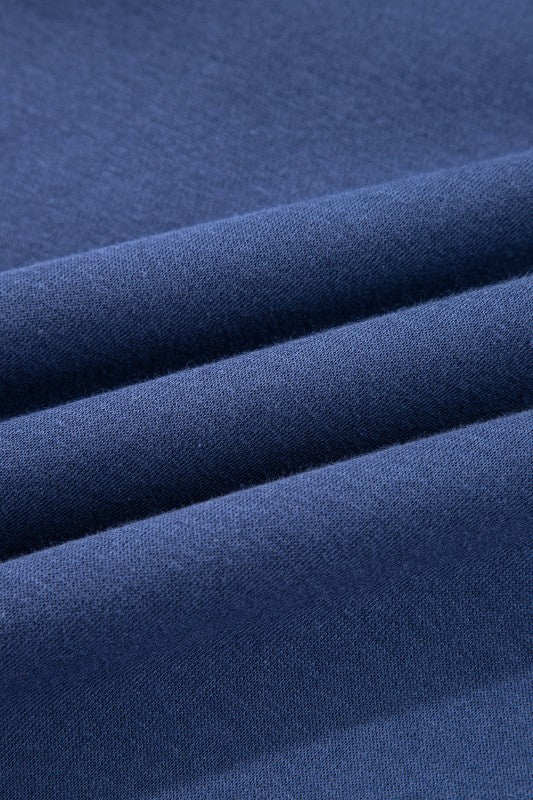 Solid Fleece Lined Drawstring Hoodie - FamilyClothes