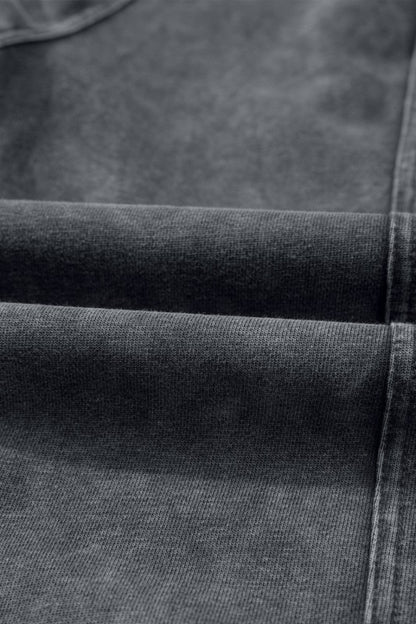 Solid Mineral Wash Jogger Style Pants - FamilyClothes