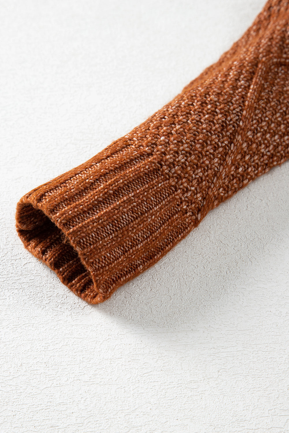 Coffee Knit Sweater Dress - Cable Knit Drop Shoulder Loose Fit Design - FamilyClothes