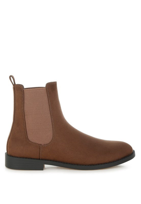 Ayasa Low Block Heel Chelsea Boots - FamilyClothes