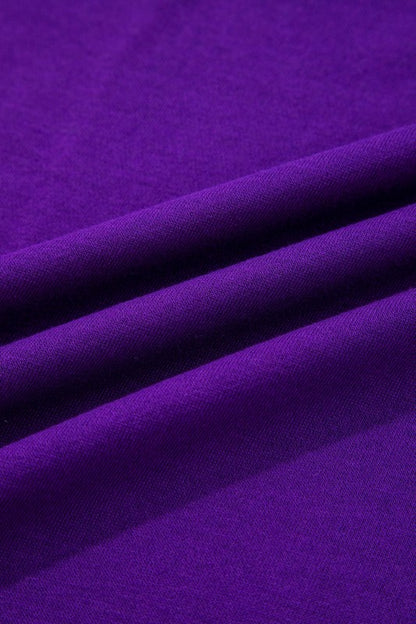 Varsity Stripe Long Sleeve Sweatshirt Dress - FamilyClothes