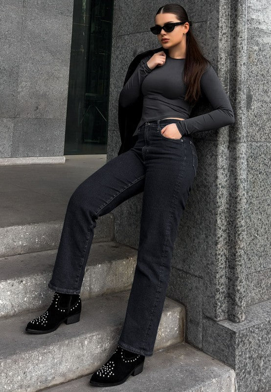 Hira Studs Embellished Cowboy Boots - FamilyClothes