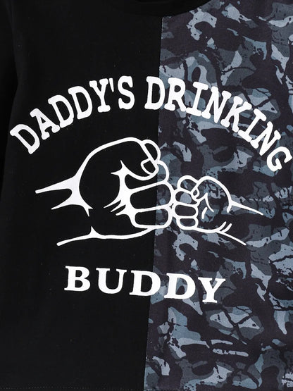 Children's Camouflage Color Block Top and Pants Set - FamilyClothes