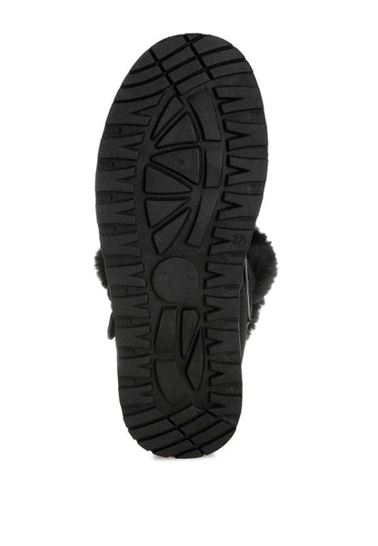 Linka Pin Buckle Detail Snow Boots - FamilyClothes