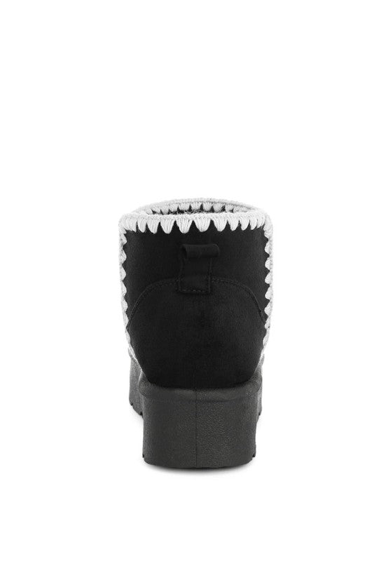 Rochas Scalloped Detail Snow Boots - FamilyClothes