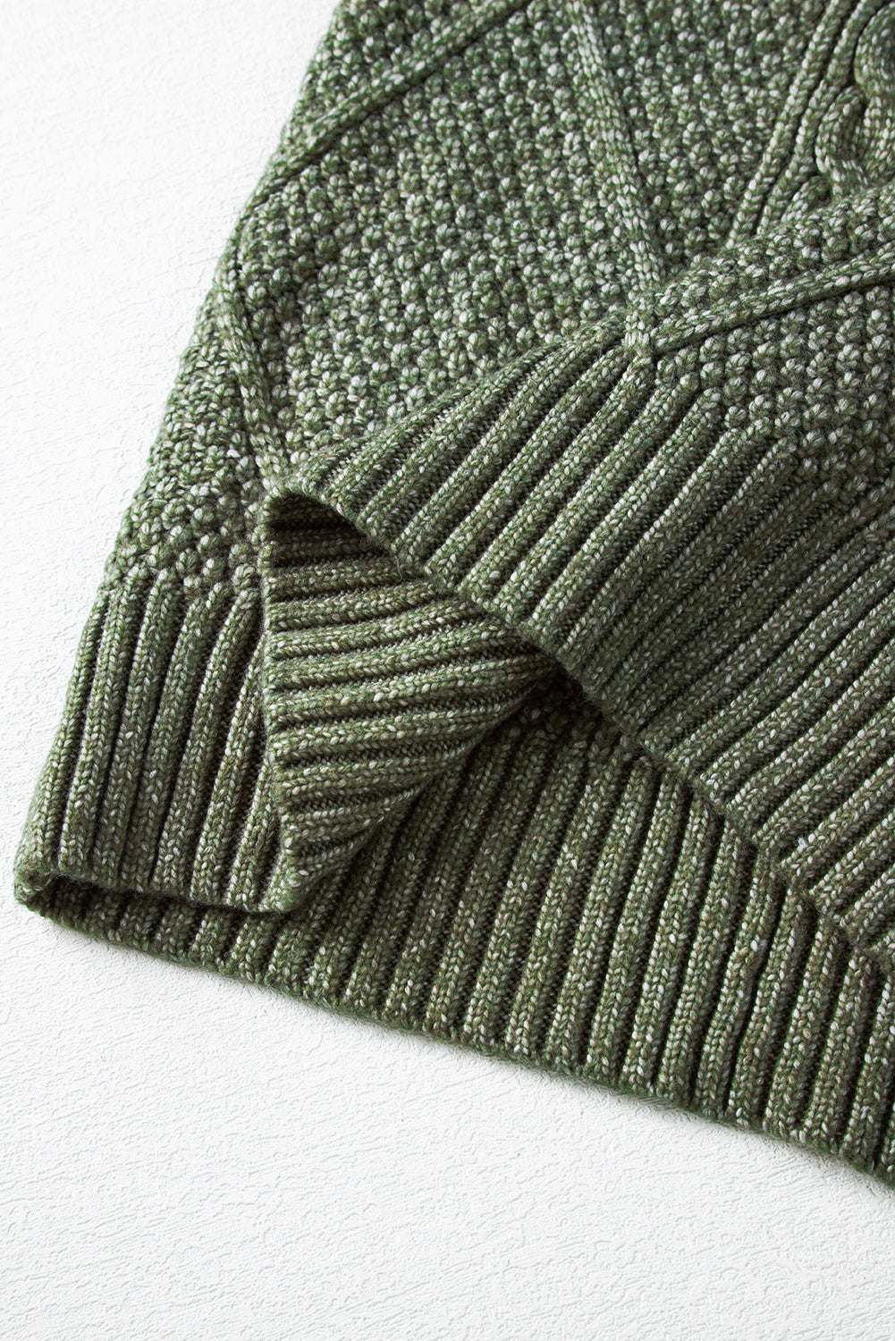 Coffee Knit Sweater Dress - Cable Knit Drop Shoulder Loose Fit Design - FamilyClothes