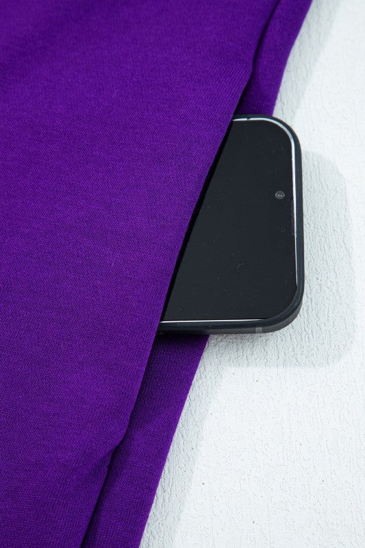 Varsity Stripe Long Sleeve Sweatshirt Dress - FamilyClothes