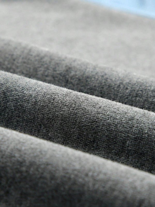 Cotton Color Block Sweatshirt - Casual Drop Sleeve for Effortless Style and Comfort - FamilyClothes