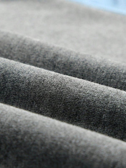 Cotton Color Block Sweatshirt - Casual Drop Sleeve for Effortless Style and Comfort - FamilyClothes