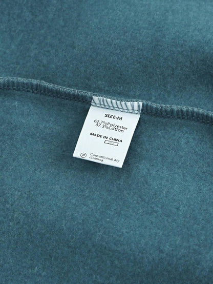 Cotton Color Block Sweatshirt - Casual Drop Sleeve for Effortless Style and Comfort - FamilyClothes