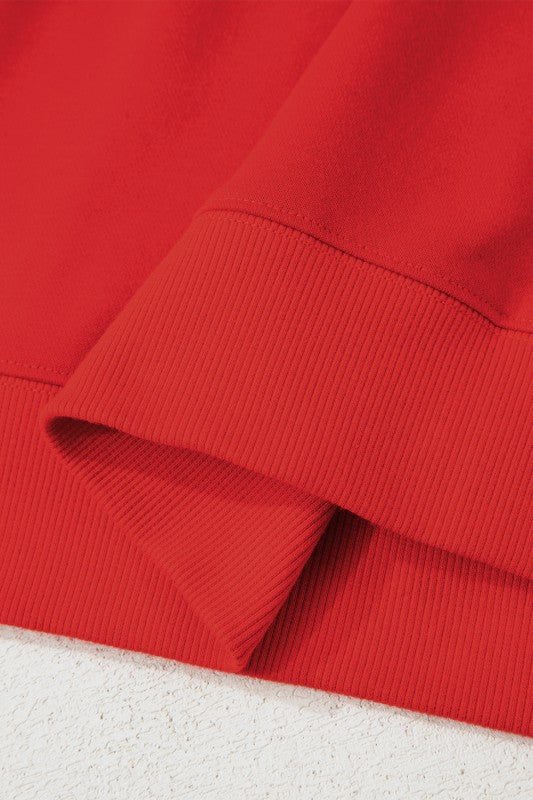 Cotton Striped Sweatshirt with Preppy Sleeve Design - FamilyClothes