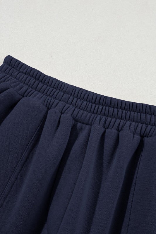 Solid Reverse Seams Hoodie and Joggers Set - FamilyClothes