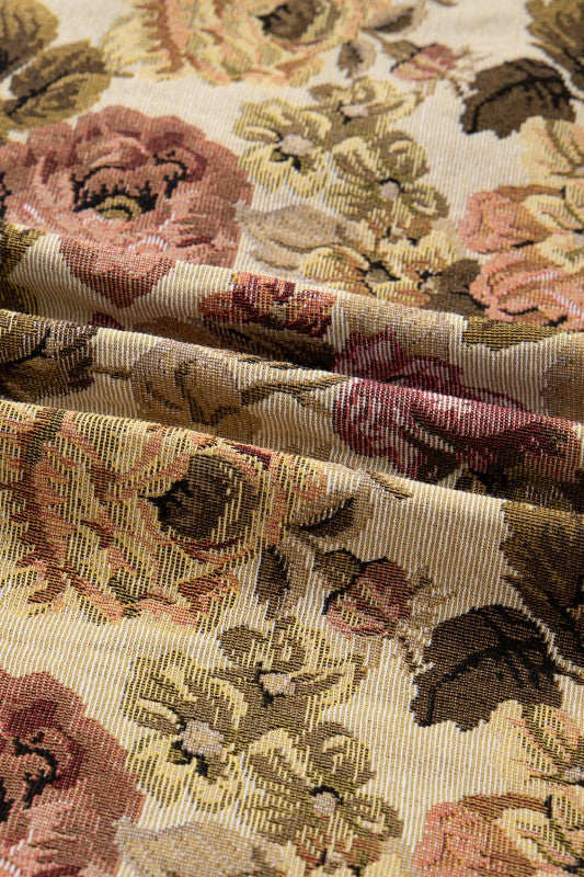 Floral Waffle Knit Patchwork Chest Pocket Buttoned - FamilyClothes