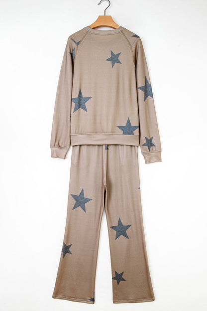 Star Top and Pants Lounge Set - FamilyClothes