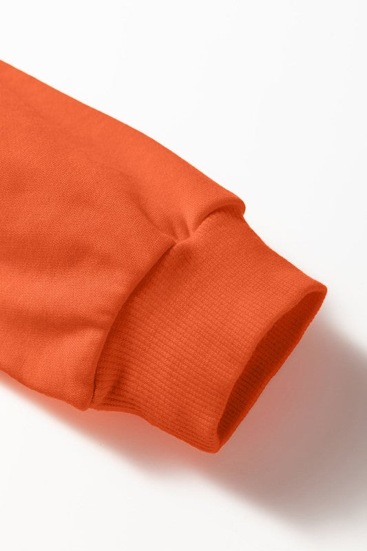 Varsity Stripe Long Sleeve Sweatshirt Dress - FamilyClothes